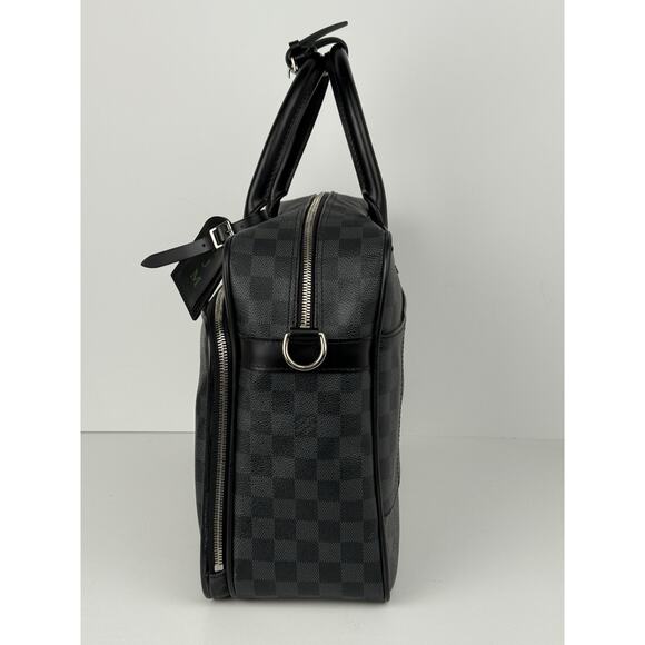 Louis Vuitton Damier Graphite Icart Business Bag Briefcase Handbag Black - Picture 4 of 16